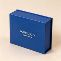 Caja Cosmética Plegable de Color Azul Marino Oscuro, Personalizada con Impresión, Caja de Empaque para Crema Facial de 50 ml, Caja de Regalo para Cuidado de la Piel