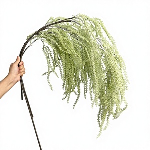 Bouquet de fleurs artificielles Simulation Saule Pleureur pour Mariage, Scène d'auditorium, Arche de guidage, Utilisation intérieure et extérieure, Hauteur 30-100cm - Product Image 1