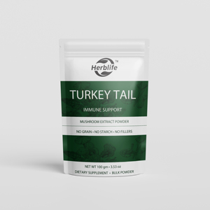 Poudre de champignon Queue de dinde OEM/ODM pour le bien-être, l'équilibre intestinal et le soutien énergétique, Extrait de Queue de dinde, Complément alimentaire à base de champignons - Product Image 1