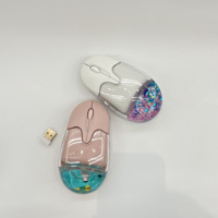 Souris de papeterie la plus vendue, souris créative en plastique avec ornements, cadeaux, divers animaux flottants, souris sans fil à liquide aquatique