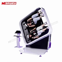Marwey Indoor Amusement 9D VR Chair 360 Degree Flip Flight Simulator Cockpits Luxury 2 Seater Vr Máquina de videojuegos