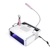 Plate-forme professionnelle 4 en 1 établi haute puissance lampe à ongles perceuse dépoussiéreur lampe de Table pour une utilisation de Salon de beauté des ongles Pro