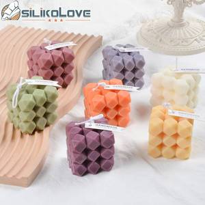 Nuevo Molde de Silicona Cuadrado Decorativo Personalizado 2025 para Hacer Velas Aromáticas 3D - Product Image 1