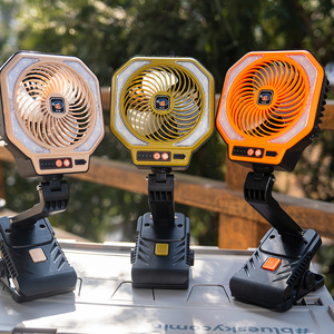 Camping Fan <b>Light</b> Clip On Portable Outdoor With Led Flashlight Cooling Function Universal <b>Plug</b> YD26 - Product Image 3
