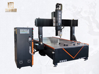 Máquina Fresadora CNC de 4 Ejes Avanzada con Control Syntec y PLC, Alta Rigidez, Área de Trabajo de 1500x3000 mm para Madera, Plástico y Metal