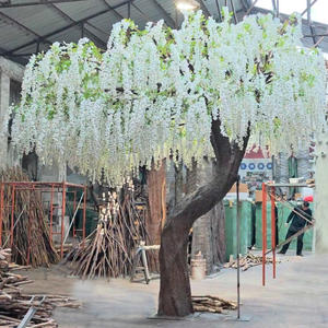 Árbol de Glicinia Artificial Grande, Árbol de Mimbre Llorón de Seda, Árbol en Flor para Decoración de Bodas, Decoración Interior y Exterior - Product Image 2