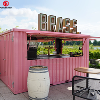 BELYOO Kiosque de café modulaire en conteneur pour commerce, idéal pour parcs, stations balnéaires et activités commerciales en ville