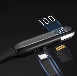 <span class=keywords><strong>Headset</strong></span> Gaming Nirkabel <span class=keywords><strong>Stereo</strong></span> <span class=keywords><strong>Hifi</strong></span> Tws In-ear Handfree Dengan Mic Earphone Led BT5.4 Tws Earbuds Neckband - Product Image 5