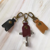 Porte-clés de batterie léger Portable en cuir PU Kit de batterie porte-clés porte-clés cadeau pour batteur