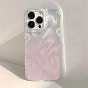 Funda para iPhone 17 Pro Max, de Alta Gama, con Degradado Teñido, Malla de Plumas, Holográfica, con Orificios Grandes, Resistente a Golpes - Product Image 6