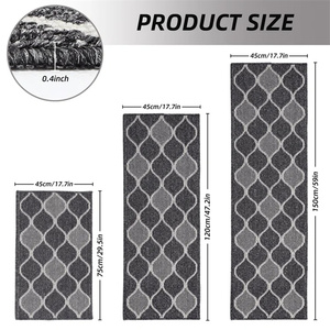 Alfombras lavables antideslizantes para cocina, absorbentes, resistentes a la suciedad, cómodas, alfombrillas de pie para cocina, hechas de polipropileno 100% - Product Image 2