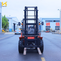 Chariot élévateur diesel tout-terrain 4x4 de 2, 3 et 4 tonnes pour le manutention du bois en extérieur, livraison gratuite
