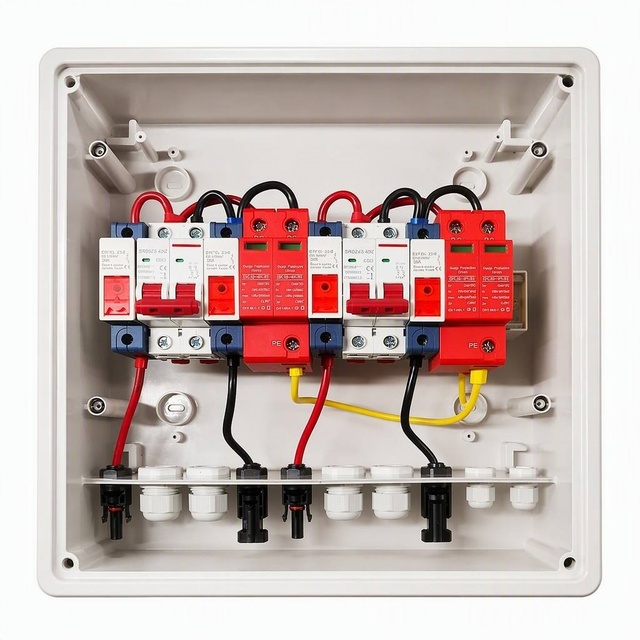 Yunbian 32A Surge Protected IP55 PC Distribution Box Rail Mounted Power Distribution Board for EV Charging Station Supply