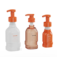 Bouteille de lotion en plastique PET personnalisée couleur 2026, 300 ml, vide, pour savon liquide moussant avec pompe