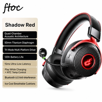 Headset Gaming Nirkabel 2.4G Terbaru dengan Mikrofon, Headphone Dinamis Over-Ear untuk Olahraga, PC, Ponsel, DLL