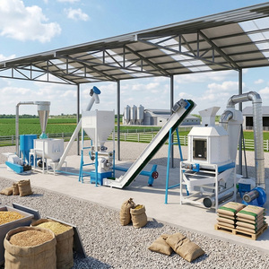 Machine de fabrication fiable, fournisseur turc, ligne de production d'aliments commerciaux pour les fermes bovines - Product Image 1