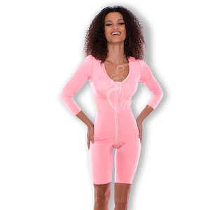 Shaping Bodysuit Mid-bezerro Comprimento com mangas e sem reforço - Product Image 5