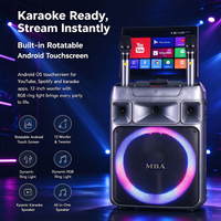 Enceinte Karaoké Portable en Gros avec Woofer 12 Pouces, Écran Tactile Android et Bluetooth pour Fêtes