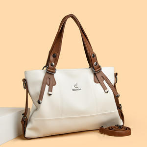 Nouveau Sac à Main Bandoulière Carré Multicolore en PU pour Femme, Style Classique et Luxe, avec Chaînes, Grande Capacité 2-2.9L, Souple, Collection 2024 - Product Image 2