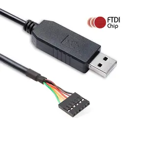 TTL-232R-3V3 TTL-232R-5V USB to TTL Serial Converter Cable FTDI Chipset FT232RL USB to 3.3v 5v TTL UART Serial Download Cable