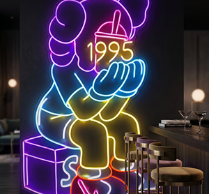Letrero LED de Neón Personalizado con Diseño de <span class=keywords><strong>Bulldog</strong></span> <span class=keywords><strong>Francés</strong></span>, Decoración de Pared con Patineta, Letras con Nombre Personalizado, Letrero Acrílico Regulable para Tienda de Mascotas o Bar - Product Image 3