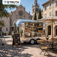 Camion de restauration mobile Wetruth de 12 pieds avec équipement de cuisine complet, chariot commercial personnalisé pour pizzas, café, hamburgers et restauration de rue