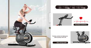 Silent Magnetic Control of <strong>Smart</strong> Home <strong>Exercise</strong> <strong>Bike</strong> Does Not Occupy Space Spinning <strong>Bike</strong> - Product Image 2