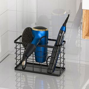 Support de séchoir à cheveux 3-en-1 pour salle de bain, organisateur d'outils de coiffure, support mural ou de comptoir, avec rangement séparé - Product Image 3