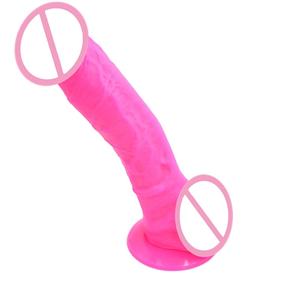 Kadınlar için en iyi satış 7.68 ''silikon yapay Penis seks oyuncakları yumuşak silikon kauçuk Penis güçlü vantuz yapay Penis masaj BDSM cinsel - Product Image 4