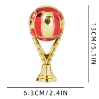 Qualité supérieure Personnalisé Volleyball Match Trophées Topper Composants Accessoires Memorial Souvenir GZ72