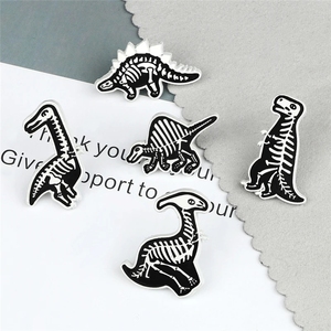 Broche squelette animal dinosaure crâne épingle de revers dessin animé Cool Punk Badge <span class=keywords><strong>sac</strong></span> <span class=keywords><strong>à</strong></span> <span class=keywords><strong>dos</strong></span> Denim chapeau épingles bijoux de mode cadeau pour les amis - Product Image 3