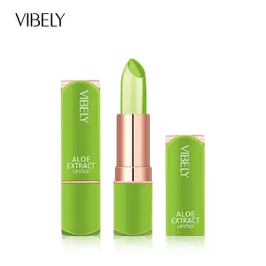 Vibely ลิปสติกเจลให้ความชุ่มชื้นเปลี่ยนสีได้,ลิปกลอสสำหรับแต่งหน้าริมฝีปากให้ความชุ่มชื้น