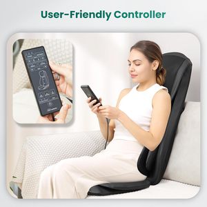 Masseur de dos de cou <span class=keywords><strong>Shiatsu</strong></span> avec chaleur, coussin de chaise de massage avec compression, masseur de <span class=keywords><strong>siège</strong></span> de chaise complet - Product Image 2