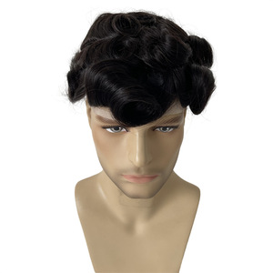 Tupé para hombres con sistema de <span class=keywords><strong>prótesis</strong></span> de cabello humano indio de varios tamaños y superventas Q6, precio al por mayor - Product Image 2