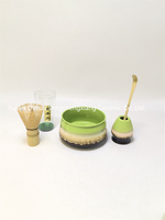 Ensemble de bols à matcha en céramique écologiques à prix abordable, fouet en bambou, cuillère, boîte personnalisée, style simple et moderne