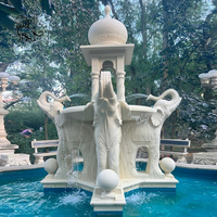 Fontaine de jardin BLVE, décoration paysagère, grande fontaine en marbre pour l'extérieur