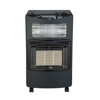 Chauffage Électrique et Chauffage au Gaz 2-en-1 Pliable Certifié CE pour Intérieur, Portable, Usage Domestique, 3 Niveaux de Chaleur