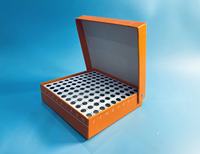 Suministro de fábrica Lab Medical 100 Wells Caja de almacenamiento de congelador de papel Cuadrado Impermeable Vial Cryo Tube Rack