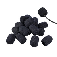 Cache-micro en mousse souple pour casque téléphonique jetable, moulé par injection en PU, pour usage extérieur, marque HLLFOAM, directement de l'usine