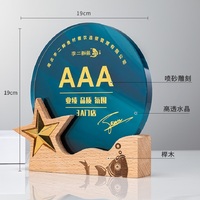 Vente en gros de trophées et médailles de sport Fabricants de souvenirs Design personnalisé Trophée de cristal de verre acrylique
