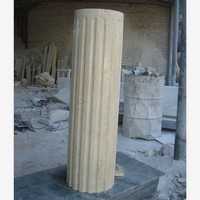Le pilier classique de colonne ronde carrée de maison noire de marbre rouge naturel tient la conception
