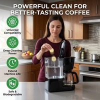 Tablettes de nettoyage personnalisées pour enlever les résidus d'huiles de café, tablettes de nettoyage universelles pour machine à café, tablettes de détartrage pour machine à café