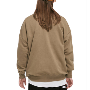Felpa da Donna in Spugna Marrone, Girocollo, <span class=keywords><strong>Senza</strong></span> Cappuccio, Personalizzabile per <span class=keywords><strong>Stampa</strong></span> DTG - Product Image 3
