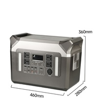 Station d'alimentation portable 3000W 2560Wh à panneau solaire, batterie LiFePO4, onde sinusoïdale pure, pour maison, extérieur, secours, allume-cigare de voiture, lampe de poche