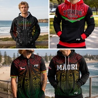Sudaderas Personalizadas NZ Maori Tuhoe Sublimadas, Uniformes Deportivos, Sudaderas de Rugby y Cricket, Camisetas de Equipo, Camisetas Polo de Poliéster Rasta