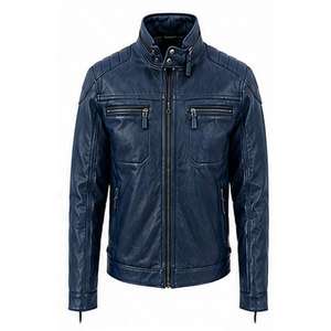 OEM Custom Design <b>Men</b> <b>Leather</b> <b>Jacket</b> Best Quality <b>Men</b> Clothing Winter Wear Zipper Closure <b>Leather</b> <b>Jackets</b> For Hot Sale - Product Image 1