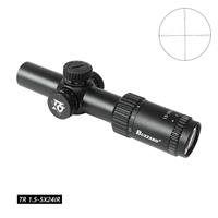 Optique tactique BUZZARD TR 1.5-5X24 IR, lunette de visée SFP, tube de 30 mm, éclairage rouge et vert, étanche, lunette de chasse, support OEM ODM
