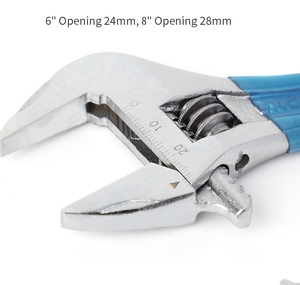 6 Trong 8 Trong Đa Chức Năng Có Thể Điều Chỉnh Cờ Lê Phòng Tắm Trọng Lượng Nhẹ Rộng Khỉ Cờ Lê - Product Image 4