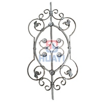 Barandal de Escalera con Balaustre de Hierro Forjado, Accesorio Personalizado Hecho a Mano, Placa de Pared con Diseño Geométrico, Antioxidante y Duradero