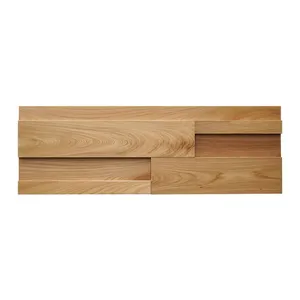 Panel de Pared 3D de <span class=keywords><strong>Madera</strong></span> Maciza de Olmo Blanco Impermeable de Lujo de 300x900 mm, Mosaico para Decoración de Paredes Interiores de Salas de Estar, Comedores y Clubs - Product Image 2